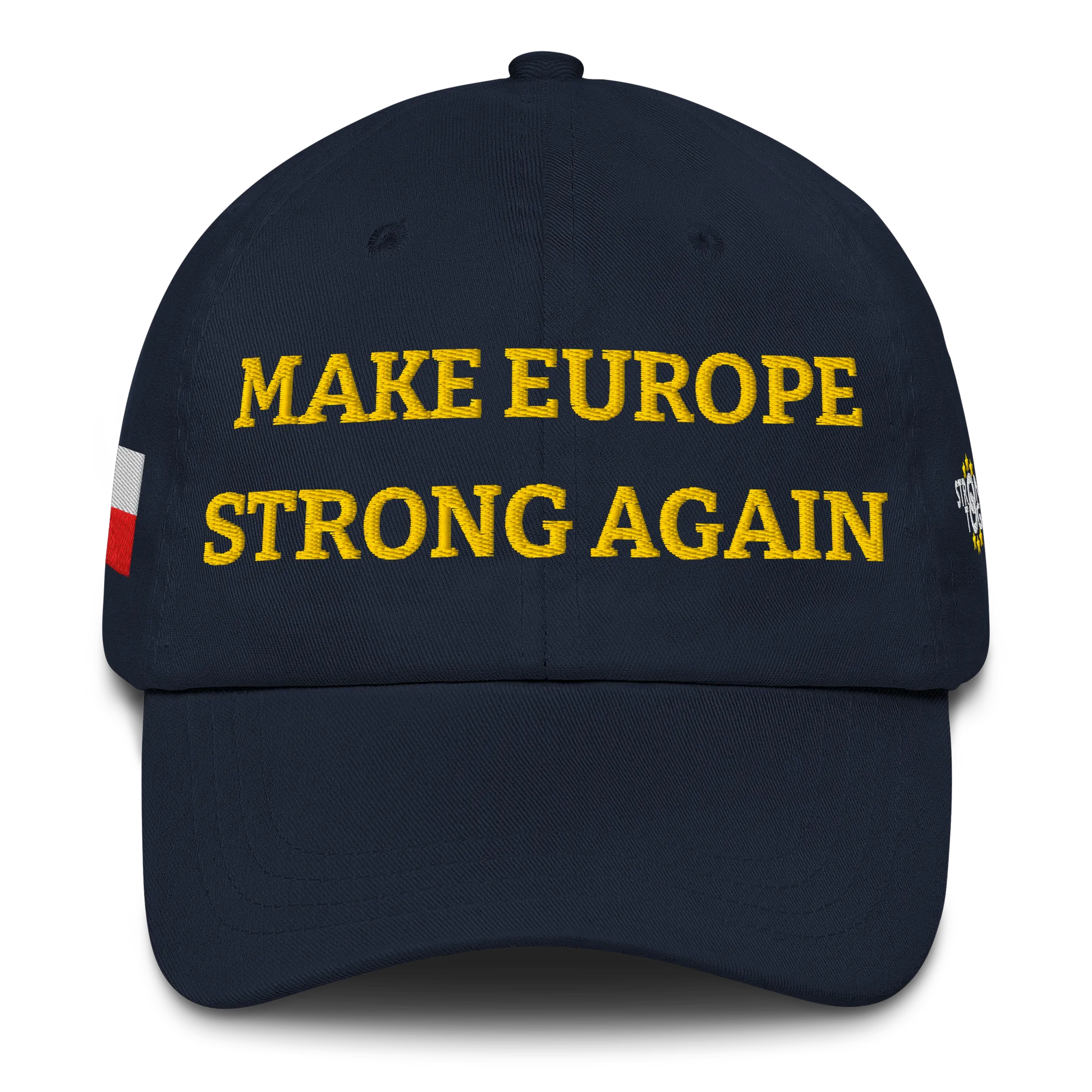 Navy Blue MESA Cap with National Flag of Poland emblem Front View