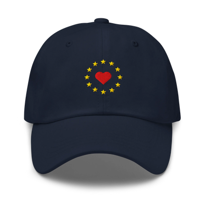 Navy Blue "Show the Love for Europe" Cap Front View