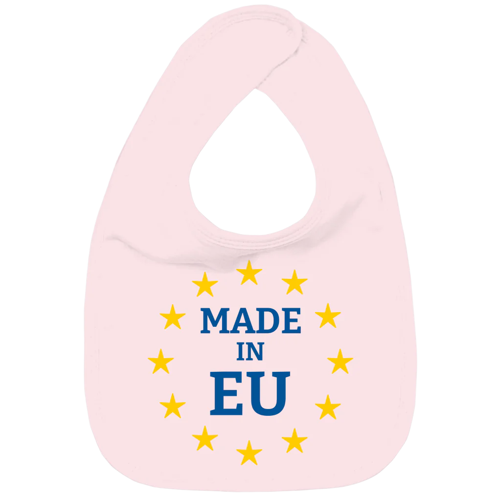 Organic "Made in EU" Baby Bib / Pink