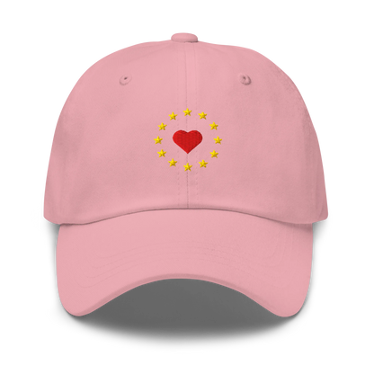 Pink "Show the Love for Europe" Cap Front View
