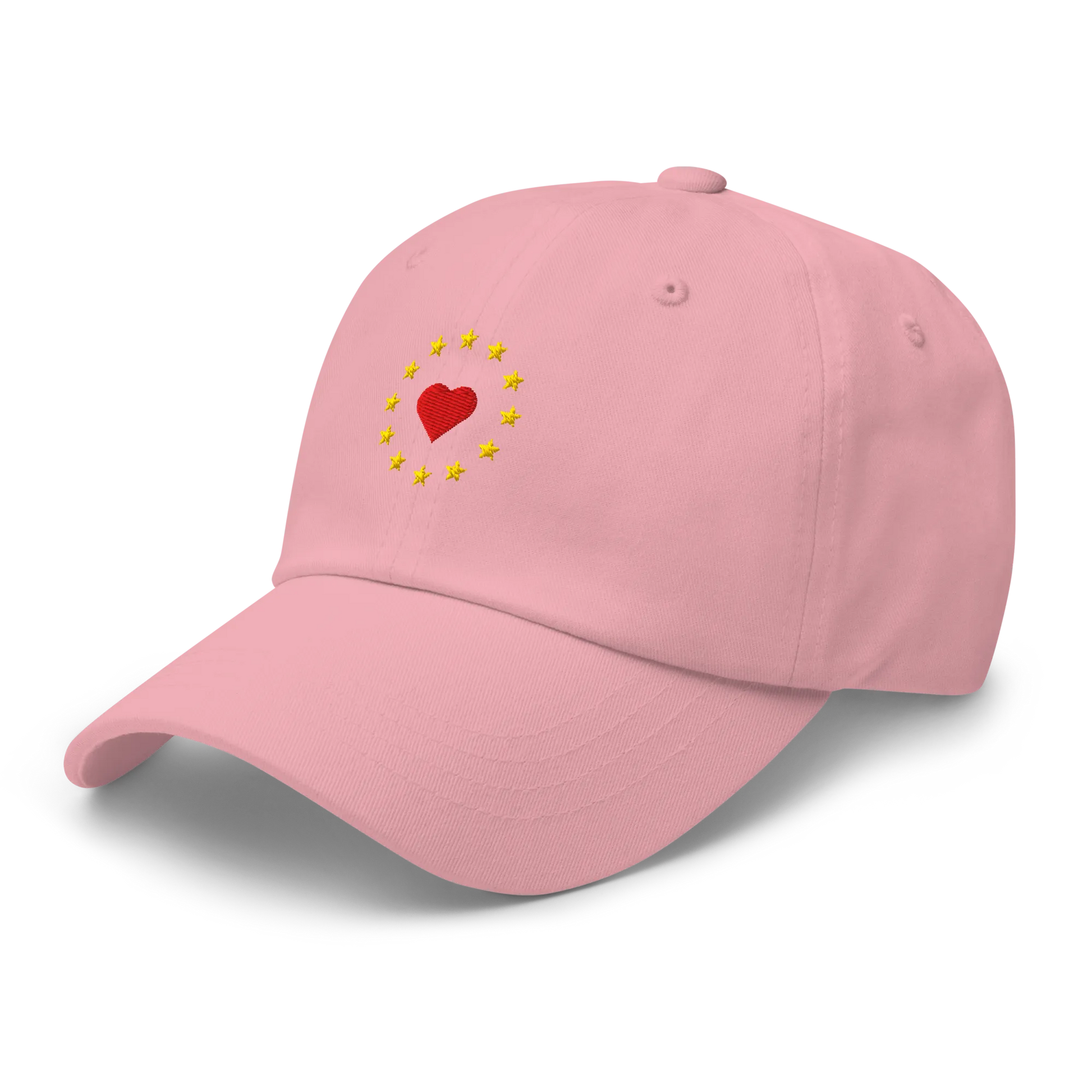 Pink "Show the Love for Europe" Cap Left Front View