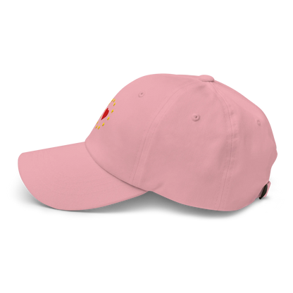 Pink "Show the Love for Europe" Cap Left View