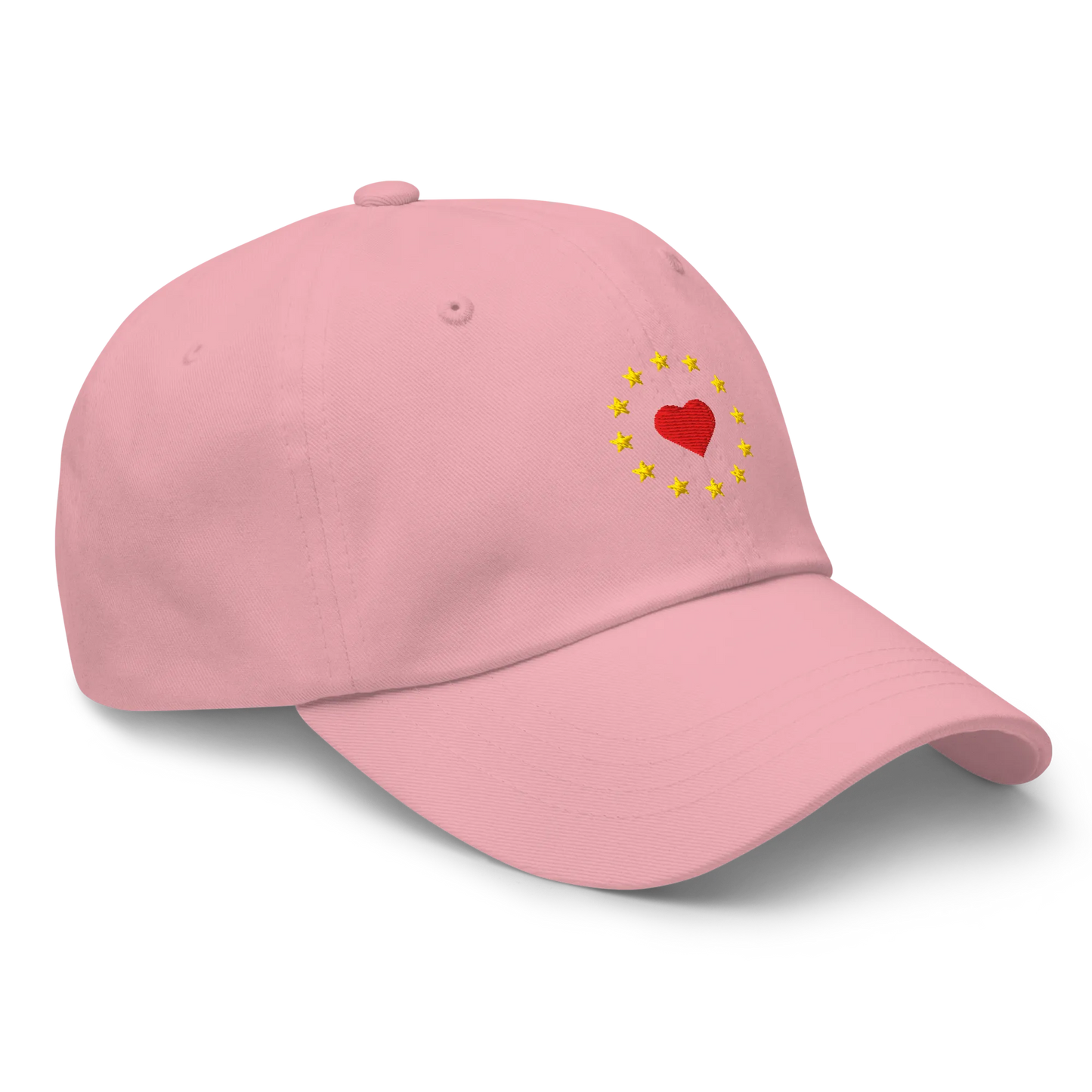 Pink "Show the Love for Europe" Cap Right Front View