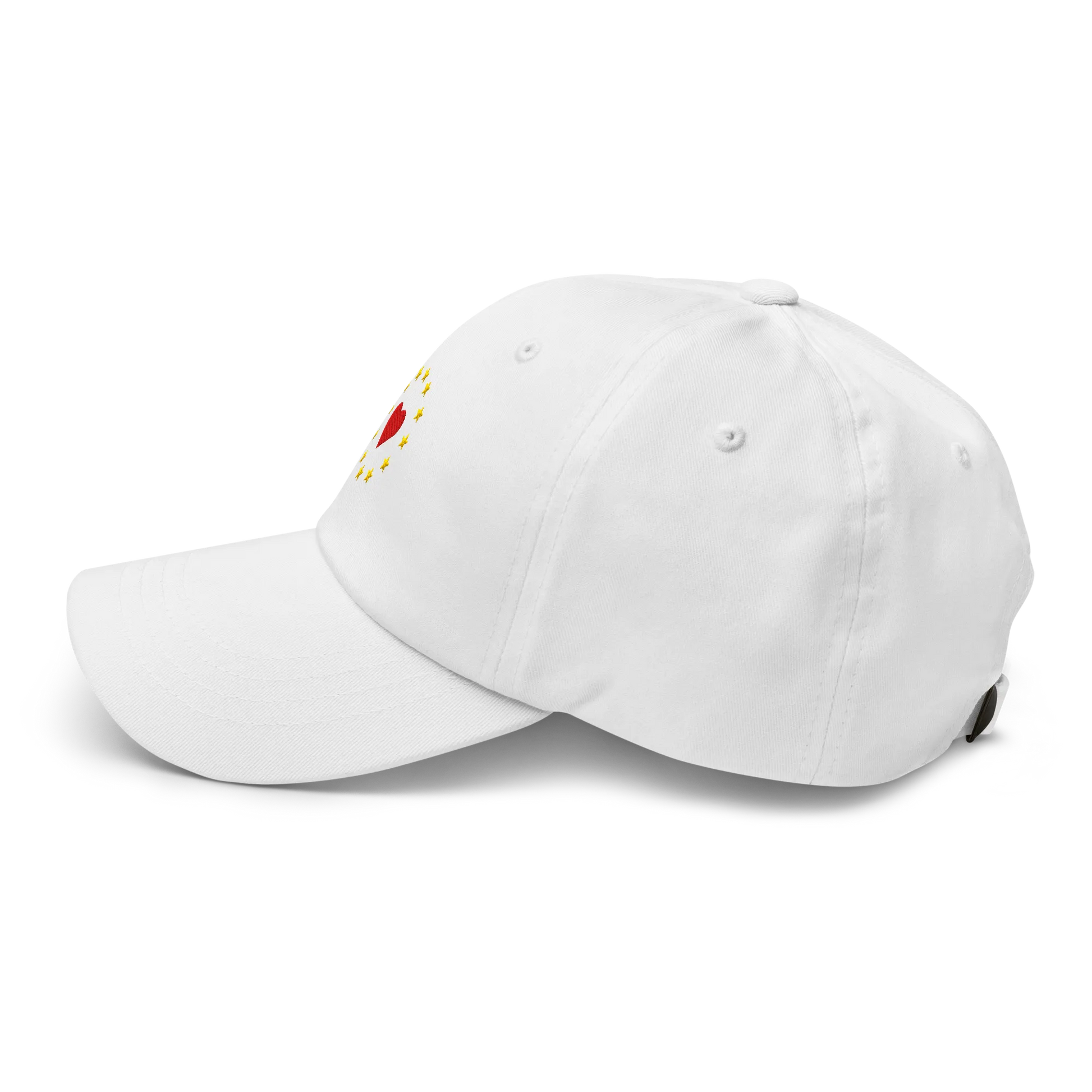 White "Show the Love for EU" Cap Left View